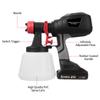 Electric Paint Sprayer with 2Pcs 21V 2.0Ah Batteries Spraying Machine with 4 Nozzle & 3 Spray