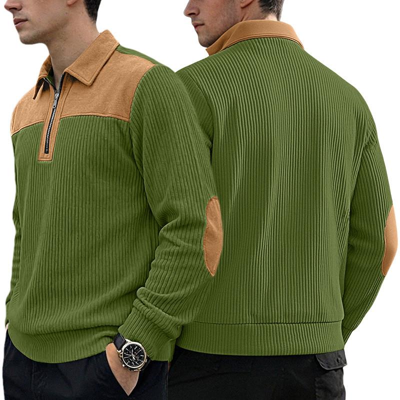 Mens Knitted Polo Shirt With Embroidery For Casual Office Winter Wear