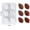 Chocolate Leaves Design for Pudding Jelly For Baking Dessert Candy - Food Safe PP 6x4x2cm Reusable Kitchen Tool