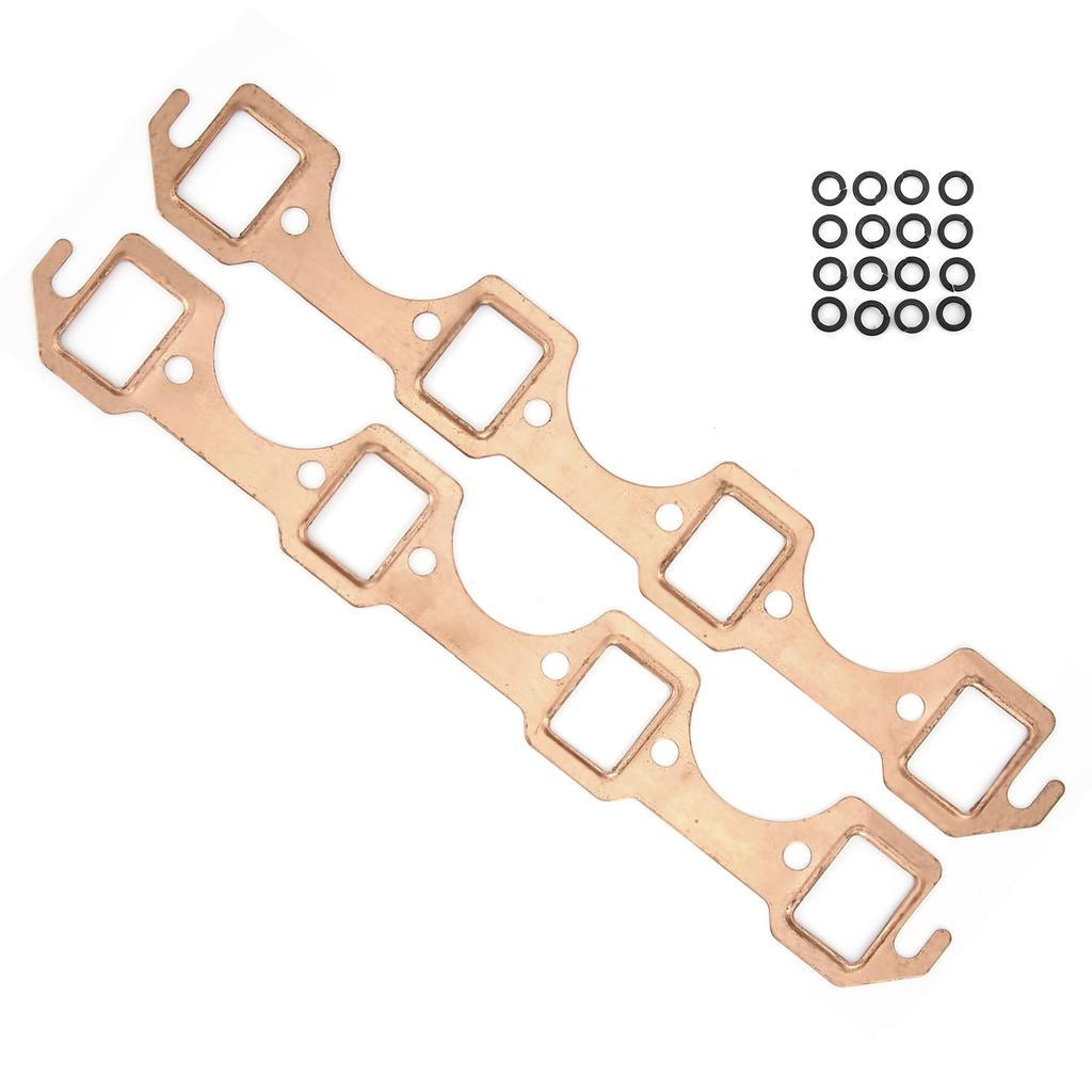 2PCS Exhaust Manifold Gasket Set Replacement for Ford Small Block SBF 289 302 351W
