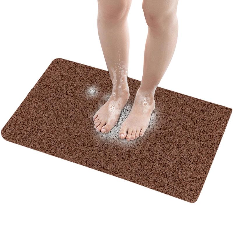 

Коврики для душа из люфы, нескользящий коврик для ванной из ПВХ, бытовые принадлежности для ванной комнаты с быстросохнущим дизайном для пожилых детей, домашних животных и многого другого