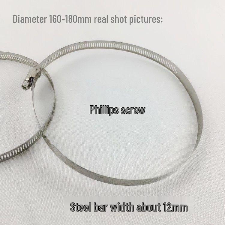 Stainless Steel Hose and Pipe Clamp for 1-Inch Water or Gas Pipes