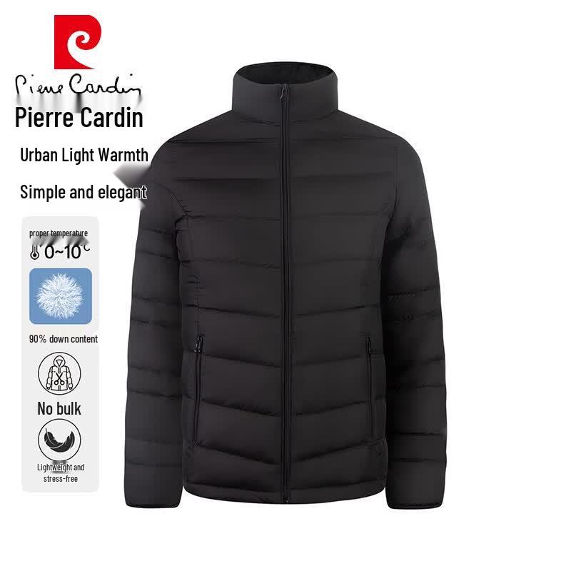 Pierre Cardin Men s Stand Collar Down Jacket 6XL чёрный
