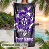 Beach Towel Austria Wien FC Print Custom Name Text Soft Towel for Swimming Pool
