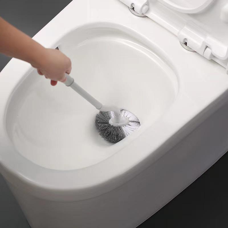 Wall-Mounted Long Handle Toilet Cleaning Brush Set