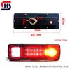Universal 19-LED Rear Taillight for Electric Vehicle, Tricycle, Motorcycle, or Car - Arrow Design