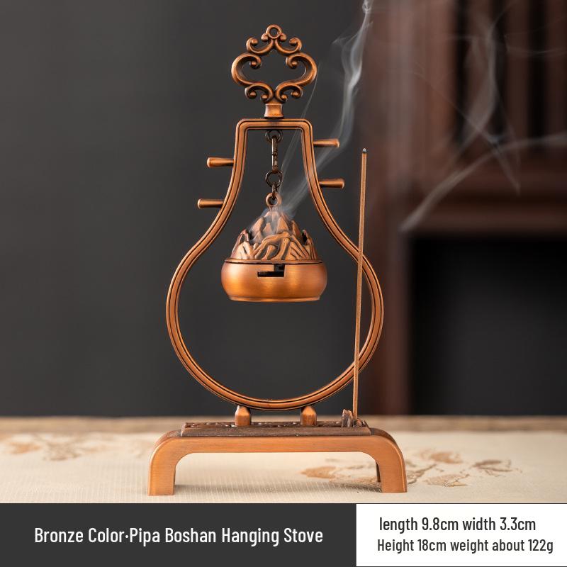 Creative Boshan Hanging Incense Burner for Home Use - Tea Ceremony Ornament for Agarwood & Sandalwood Coil Incense
