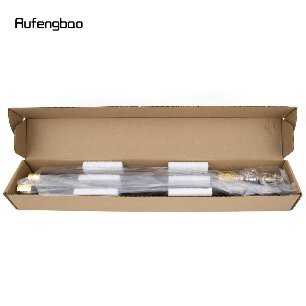 Golden White Horse Fashion Walking Stick Decorative Cospaly Vintage Party Fashionable Walking Cane Crosier 94.5cm