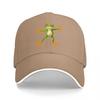 Green Frog Embroidered Black Baseball Cap Adjustable Fit Outdoor Fashion Hat Casual Streetwear Accessory for Unisex and Women