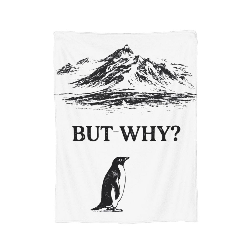 But Why Nihilist Penguin Blankets Fleece Summer Air Conditioning Multi-function Throw Blanket for Bedding Bedding Throws