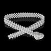 Ladies' Elastic Thin Waistband With Pearl  Waist Chain Simple Korean Style Drawstring Belt Women Apparel Accessories
