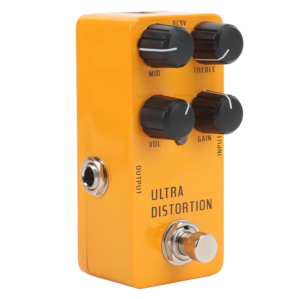 High Gain Distortion Gitarrenpedal Aluminiumlegierung E-Gitarren Distortion Effektpedal mit True