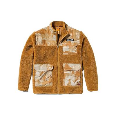 Timberland Colorblock Stehkragen Reißverschlussjacke Unisex Jacke Weizen A6B36-P47