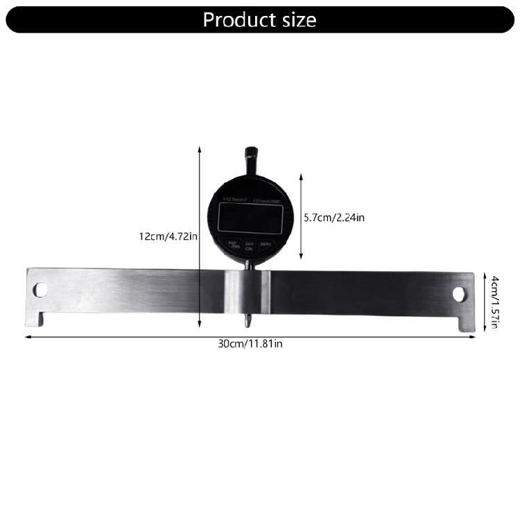 Guitar Leveling Digital Ruler Replacement Fingerboard Leveling Ruler Guitar Neck Curvature Measurement Tool Easy to Use