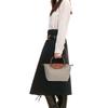 Longchamp Le Pliage 23 Short Handle Zipper Snap Canvas With Leather Trim Tote Bag Small Women handbags Dove-Gray 1621089P55