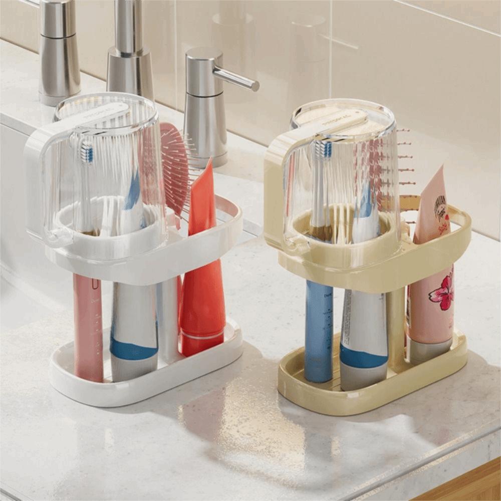 Adjustable Toothbrush Holder Dustproof Mouthwash Cup Cup Storage Rack  Student Dormitory