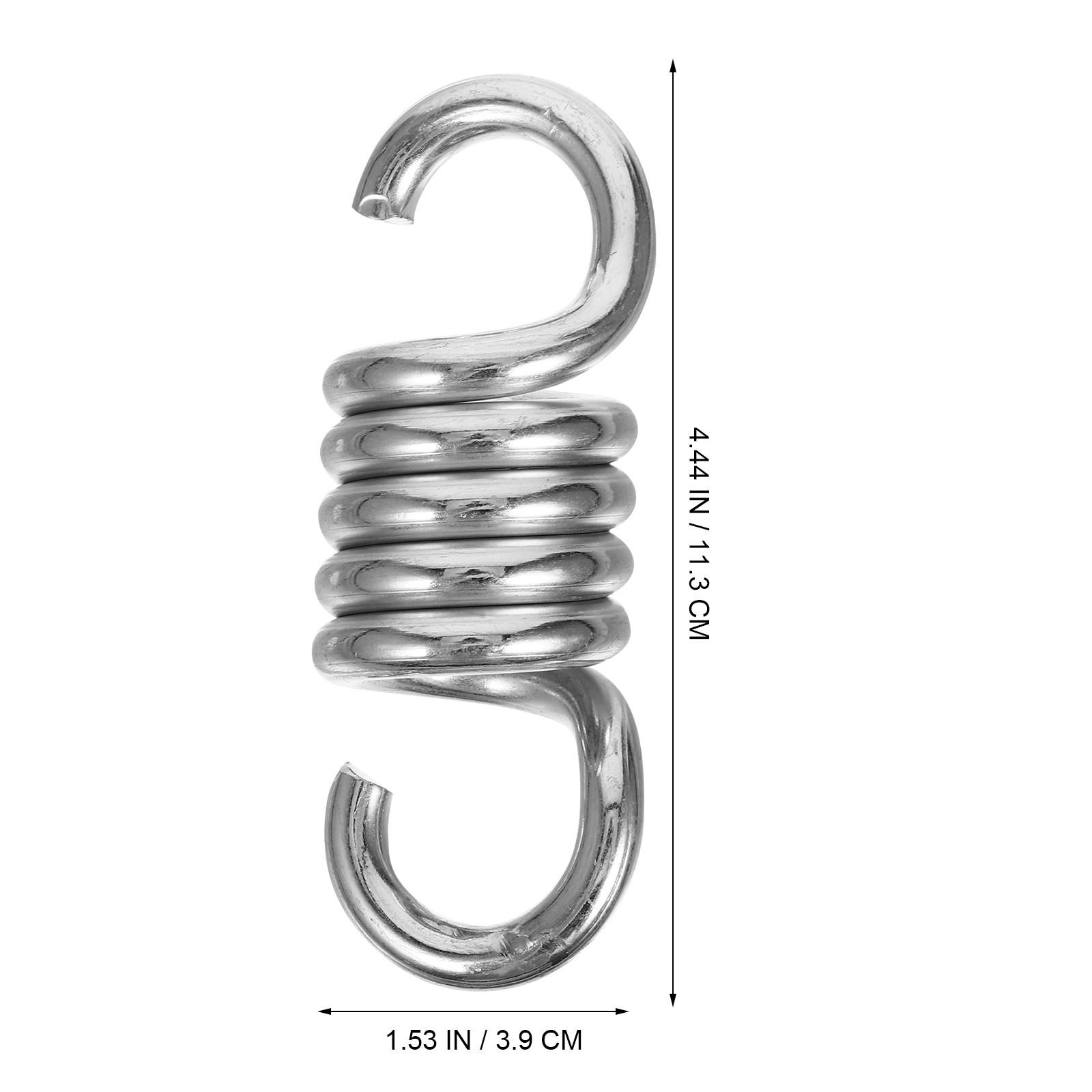 

Heavy Duty Hammock Spring Stainless Steel Chair Hanging Porch Swing Dual Swivel Hooks Secure Clip Low Noise Stress Vibration