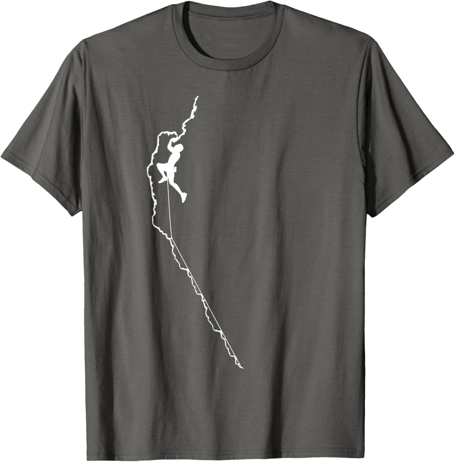Rock Climbing Graphic Tee Men Sport Bouldering Mountaineer Outdoor Activity Gift TShirt S