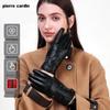 Pierre Cardin Women's Warm Goatskin Touchscreen Gloves