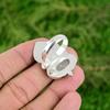 Gift For Her Natural Rainbow Moonstone Statement Bird Adjustable Ring 925 Silver