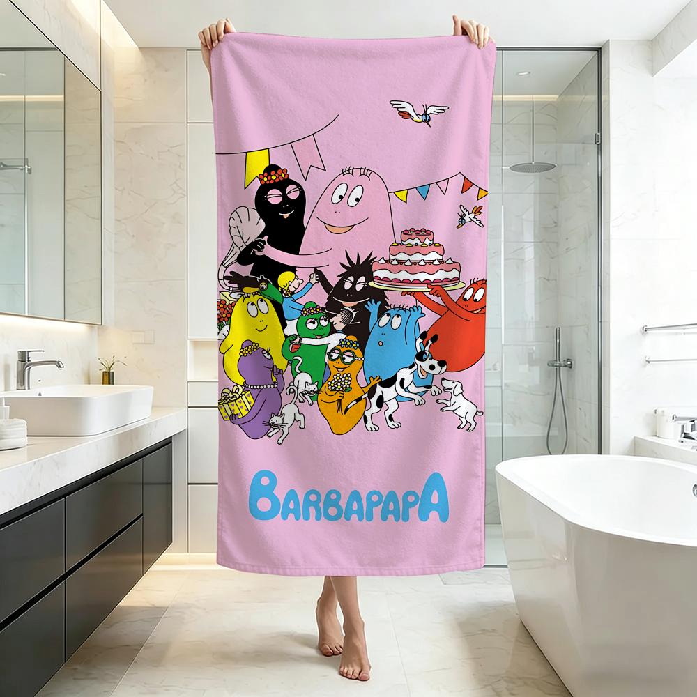 Colorful-BarbapapaS Towel Five-Star Hotel Quality Eco-Friendly Ultra Soft Thick Towels & Beach Towels