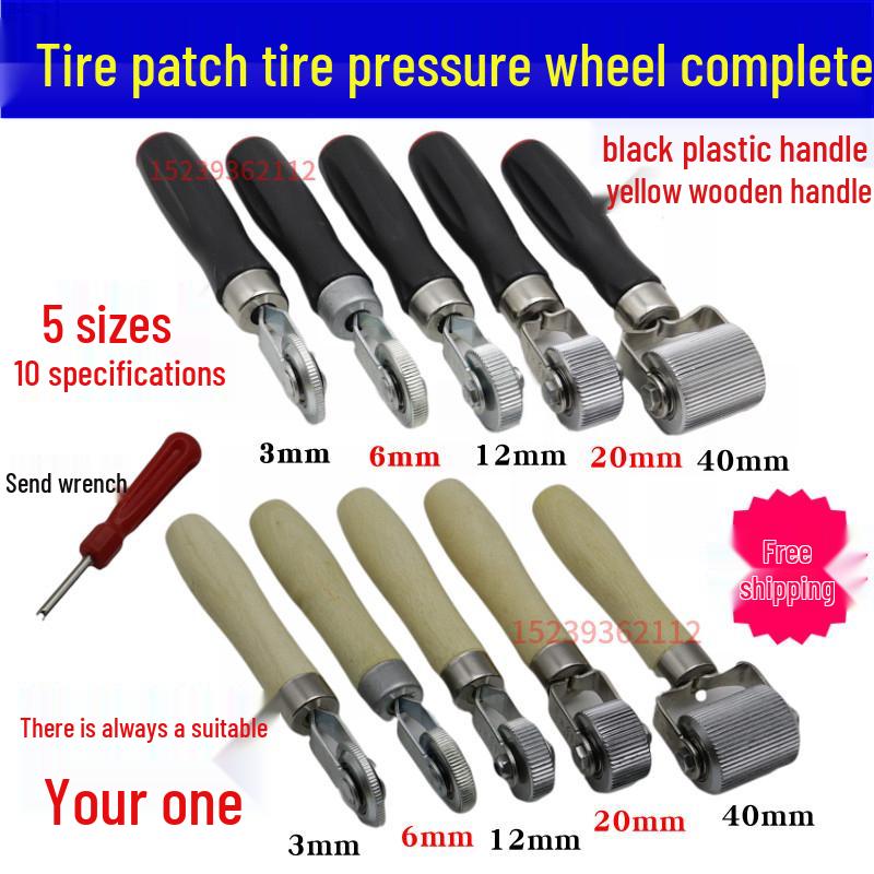 

Texfort Cold Patch Tire Repair Roller Tool Price for Two Red Wrenches/Buy Roller Get One