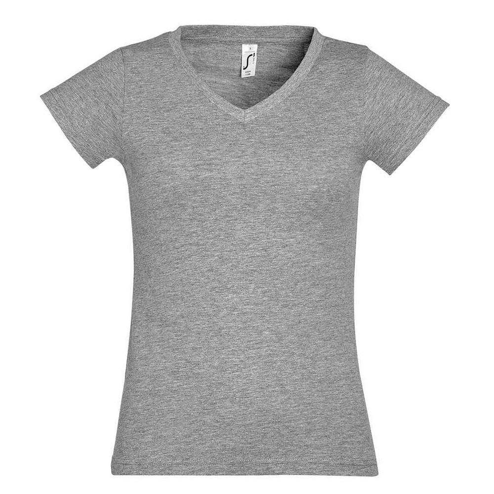 SOLS Womens/Ladies Moon Melange V Neck T-Shirt
