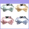 New Arrival! Adorable Cotton Printed Dog Collar Romantic Rose Collection