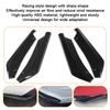 2pcs Universal Car Rear Bumper Lip Diffuser Splitter Spoiler Scratch Protector Black Carbon Fiber Rear Lip Wrap Angle Splitters