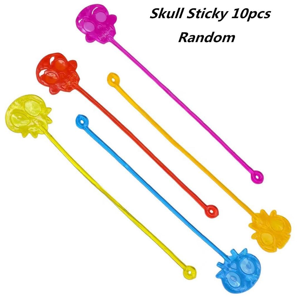 Halloween Spider Pumpkin Man Skeleton Trick Wall Climbing Sticky Toy Kids Novelty Gift Kids Funny Elastic Toy