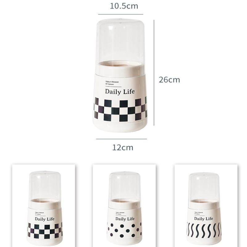 1Pc Dustproof Chopstick Bucket With Lid Kitchen Tableware Spoon Storage Box Household Storage Rack Holder Drain Chopstick Rest