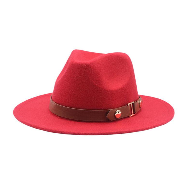 Deerskin Fleece Top Hat Retro Jazz Hat Men's and Women's Felt Hat European and American Woolen Hat Western Cowboy Hat