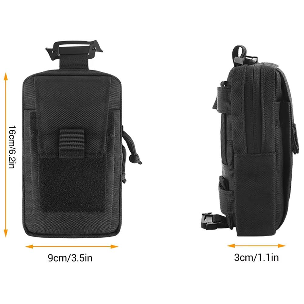 New Portable Tactical Shoulder Strap Hanging Bag Outdoor Camping Hiking Hunting Molle Accessories Pouch EDC Tool Organizer Pack