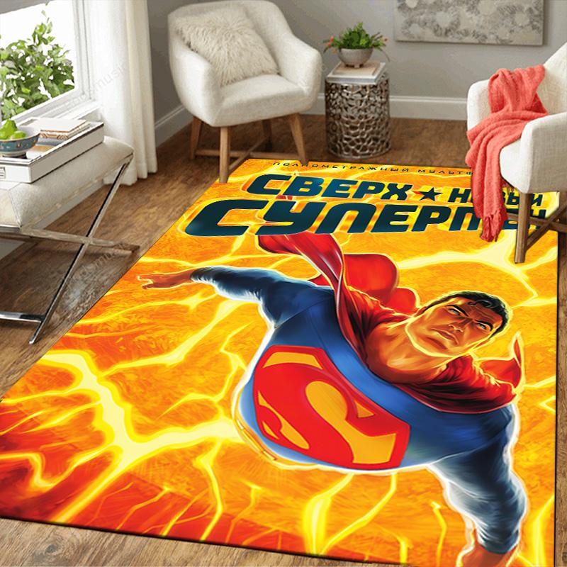 

Marvel Hero Durable Fabric Area Rug Soft Plush Non-Slip Carpet for Home Living Room 60x90cm