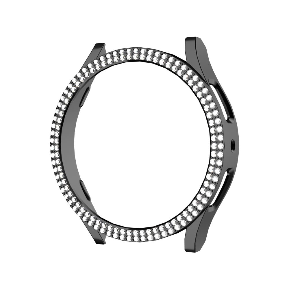 Luxury dual diamond case for Samsung Galaxy Watch 4 5 6 7 40mm 44mm case PC hollowed out protective case to prevent falling