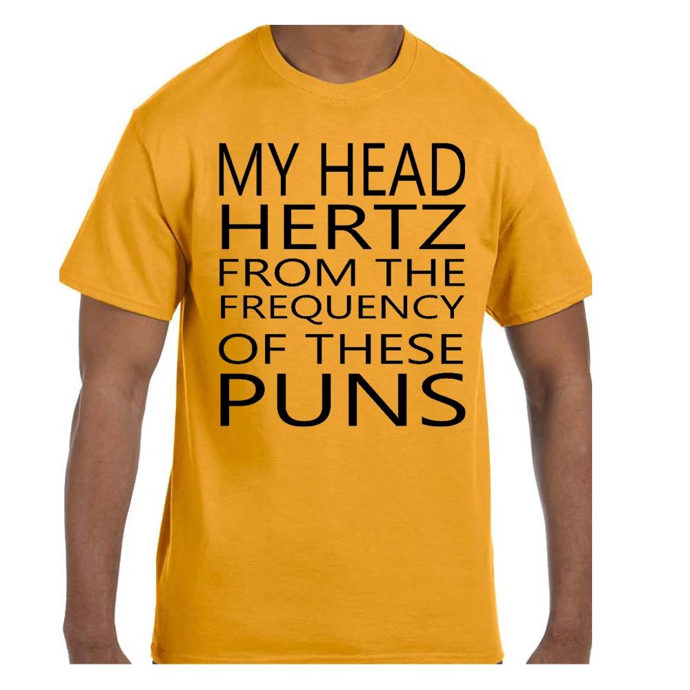 Смешная футболка с юмором Моя голова болит от каламбуров M