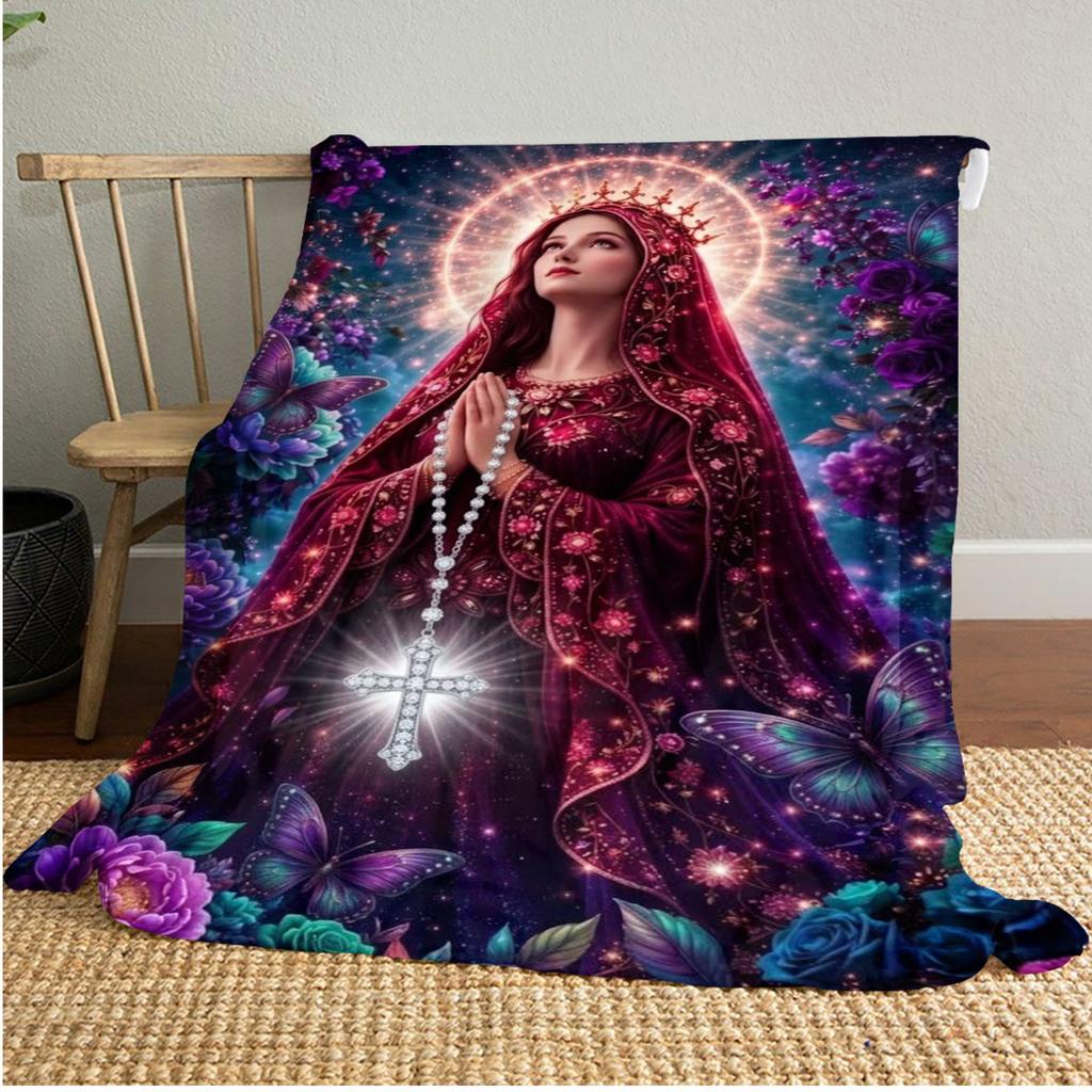 Jesus Throw Soft Comfortable All Seasons Blanket Perfect Gift Couch Office Nap Outdoor Travel Blanket