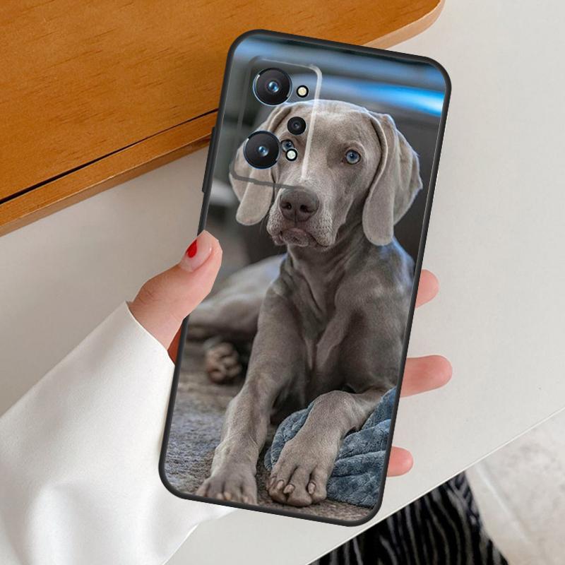 Weimaraner Dog For Realme 12 Pro Plus 11 10 9 C67 C55 C53 C51 C31 C35 C33 C30 C21Y C25s GT5 GT Neo 6 Case