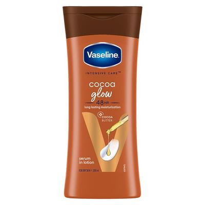 Intensivpflege Kakao Glow Körperlotion 200 ml Tiefenwirksame Feuchtigkeit Schnell einziehend Für trockene, matte Haut