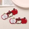 Yousheng 2Pcs Girl Hairpin Plaid Design Childlike Fruit Shape Acrylic Hair Clips Side Bang Hair Pin New Year Hair