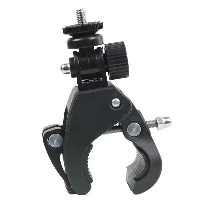 Universal 360 Degree Rotating 1/4 Camera DV Bike Bicycle Handlebar Clamp Bracket Tripod Mount Screw Clip For Sport Camera GOPRO