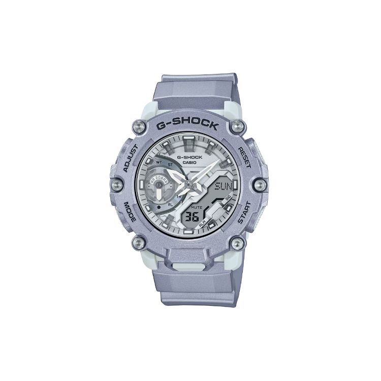 

Casio Master Of G-Sea Series G-Shock 200M Waterproof Quartz Movement Resin Strap Unisex Watches Silver GA-2200FF-8AJF Silver Dial