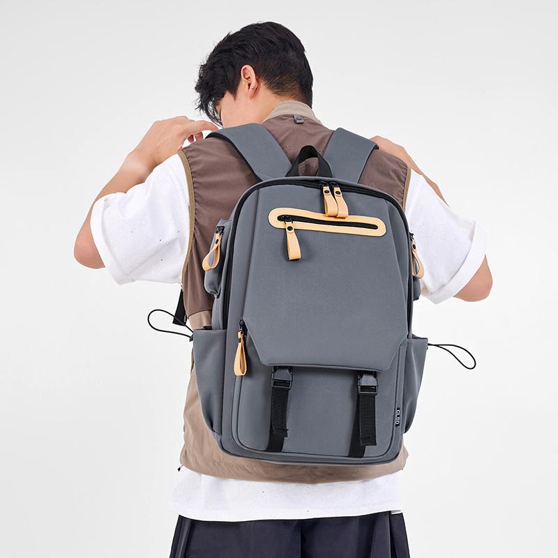 Unisex Large Capacity Backpack Travel Bag Junior High School Student Schoolbag