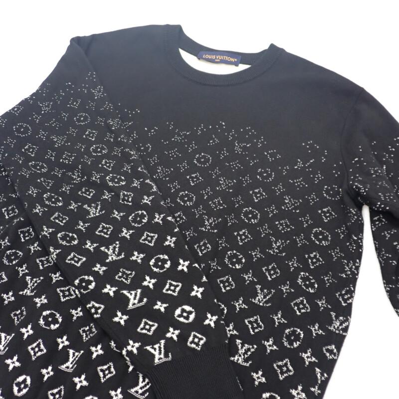 LOUIS VUITTON 1A8FM1 L sweat black cotton mens