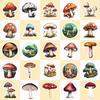 50PCS Trendy Mushroom Graffiti Stickers, Waterproof Decals for Luggage, Laptop & Decoration
