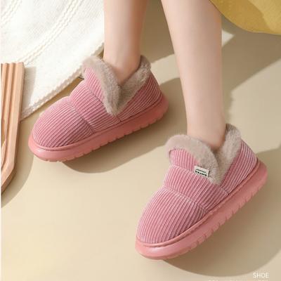 2024 New Winter Warm Cotton Shoes High Women's Thick-soled Non-slip Mother Cotton Shoes
