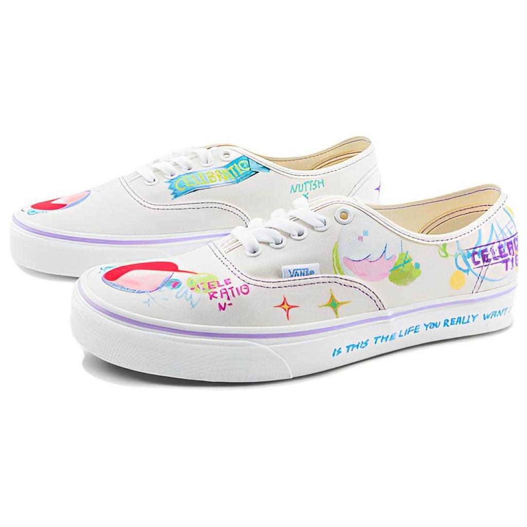 Vans Nuttsh X Authentic Trendy Versatile Low-Top Canvas Shoes Unisex Sneakers Multicolor VN0A5KS9CGX
