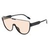 Retro All-In-One Brown Sunglasses Women'S Tide Big Round Face Thin Sunglasses