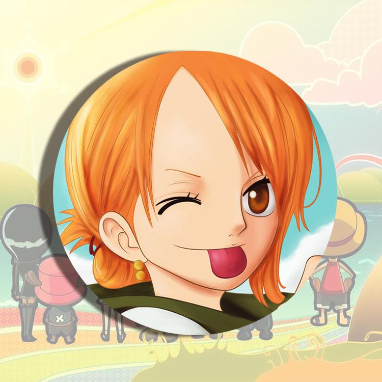 Badge Anime Japanese Cartoon Pin Metal Enamel Brooch Cosplay Accessories Luffy Zoro Nami Chopper Sanji Collection