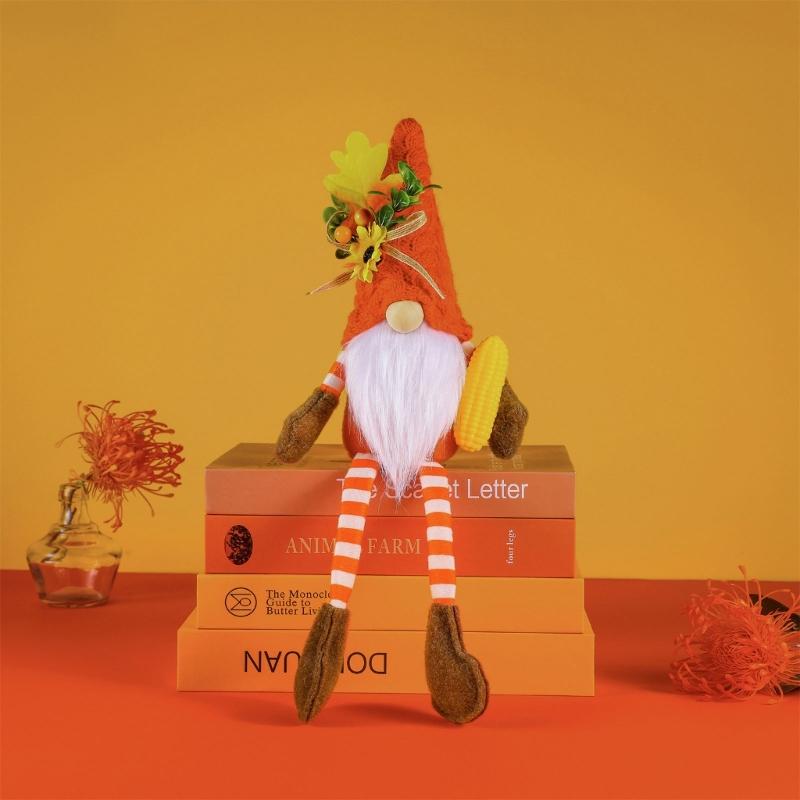 Multifunction Thanksgiving Gnome Decorative Crafts Ornament Thanksgiving Festival Party Background Decoration Party